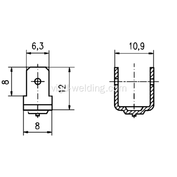 Clip mặt đất kiểu đơn và đôi, phích cắm đất CD, phích cắm đôi trái đất, thẻ nối đất đơn, thẻ nối đất đôi